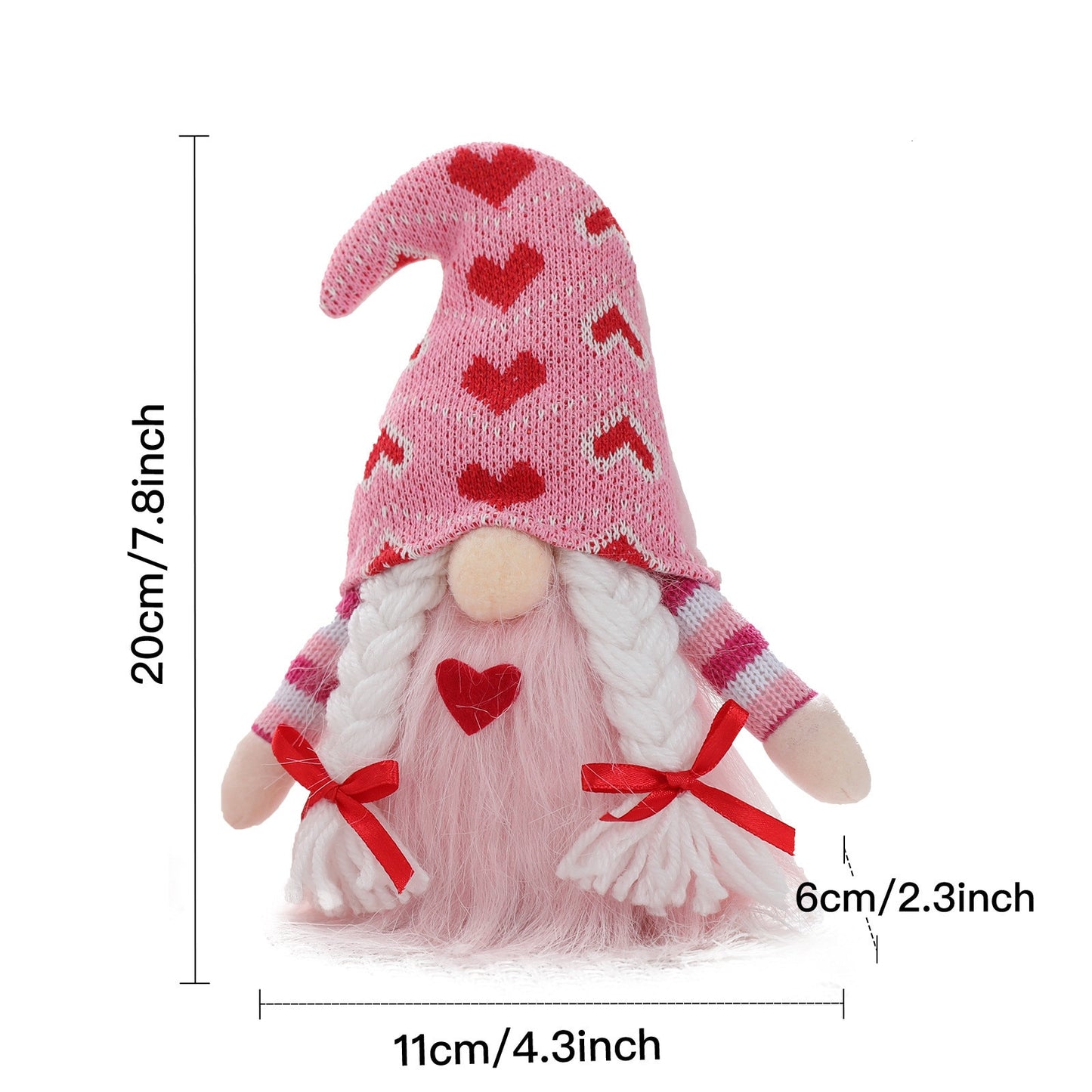 Valentine&#39;s Day Faceless Doll Ornament Nordic Gnome Old Man Doll Valentines Day for Home Decoration Wedding Decoration Gift Toys