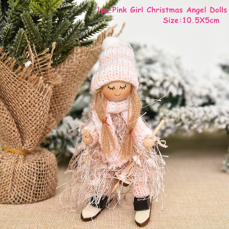 Christmas Gnomes Skiing Dolls Xmas Tree Pendants Gnome Ornaments